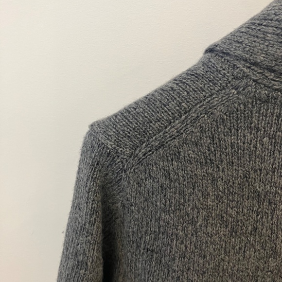 Frank & Oak Grey Sweater with Shawl Collar - Picture 8 of 11